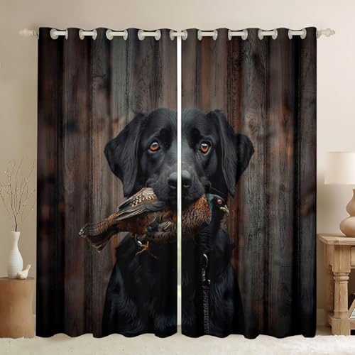 Feelyou Duck Hunting Blackout Curtains 2 Panels 38x45 Inch
