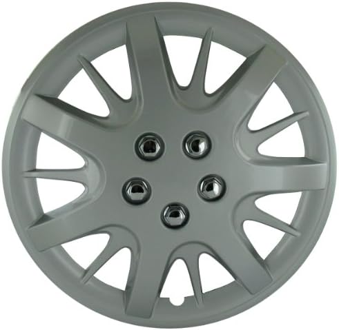 CCI IWC189-16S 16 Inch Clip On Silver Finish Hubcaps - Pack of 4