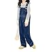 Girls Denim Overalls Teens Baggy Sleeveless Adjustable Jeans Bib Overall Cotton Cute Fashion School (Blue, 6-7 Years)
