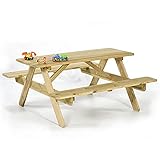 Picknicktisch / Bank für Kinder, 100 % FSC-Holz