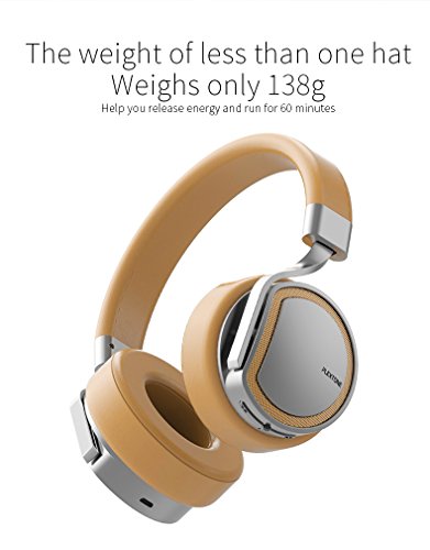 Image of BT270 Wireless Bluetooth Headphone, Over-Ear Bluetooth Hi-Fi Stereo Earphones with Mic, Deep Bass with HD Quality Headphones, All Device Support (Gold)