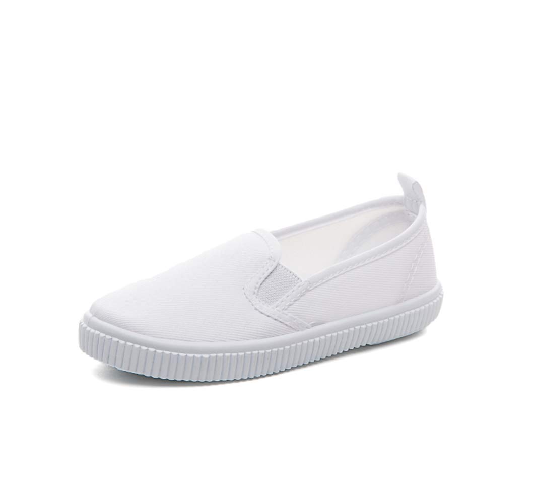 Je-GouJGKDTX Boy's Girl's Classic Canvas Slip On Fashion Sneaker Skate Tennis Shoes