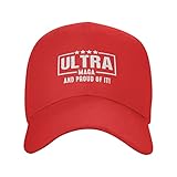 Ultra Mega Flag Trucker Hats Men and Women Baseball Cap Men and Women Classic Unisex Hat Red