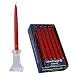 12" Colonial Candle Tapers, Cranberry
