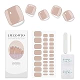 JMEOWIO Kaffee Nagelfolie UV Härtend Zehennägel Gel Nagel Strip Sticker