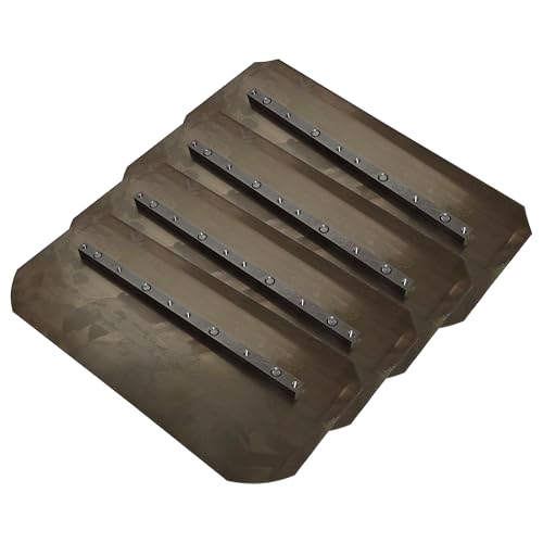 WAGMAN Gold Pro Trowel Blades Combo, 8 x 18 Inch, 46 Inch, High-Performance Tool Steel, 4-Piece Set for Power Trowels, Model WX-8180PRO
