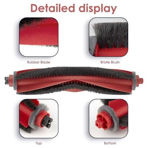 Brosses de rechange multi-surfaces pour Roborock Q10 S5+ efficacité maximale - 4