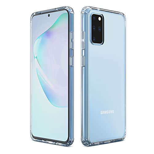 Image of Case Creation New Samsung S20 Plus Premium Imported 0.3mm Crystal Clear Totu Silicone Transparent Flexible Soft Corner Protection with TPU Slim Back Case Color Cover for S20 Plus