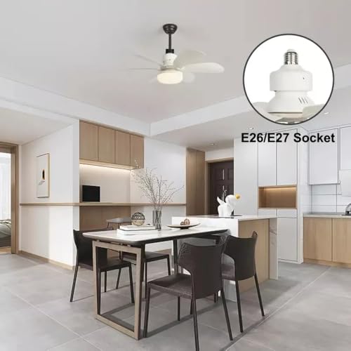 Ventilador Luminária Teto Silencioso Led 40W com Controle Remoto com Ajuste de Iluminação Luzes Deco