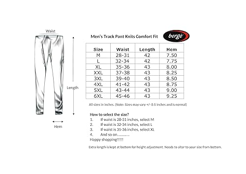 Image of berge' Men Cotton Polyester Comfy Regular Fit Sports Quality Track Pants with Secure Zipper Pocket, Casual Wear Lower Tracks Pant