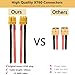 Hiteuoms Amass XT60 Connector Plug Cable - Female and Male Connectors Adapter with 12AWG 100mm Silicon Wire for RC Lipo Battery Cable Drone Car Boat (6PCS)