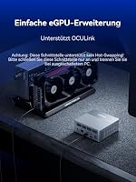 MINIS FORUM X1 Lite-255 Mini PC mit AMD Ryzen 7 255 (8C/16T) und Radeon 780M, 16 GB DDR5 RAM, 512 GB SSD, WiFi 6E, 2,5G LAN, OCuLink eGPU-Unterstützung, Triple-Display (HDMI/DP/USB4), 4× USB-A – Ansicht 7