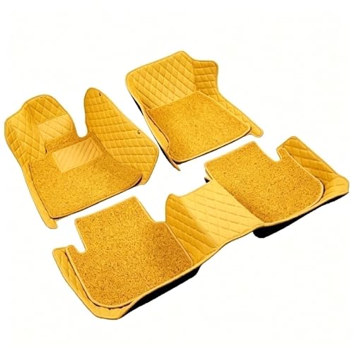 Tapis de sol voiture haut de gamme pour Benz GLE W167 2020-2022 LHD jaune
