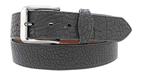 Casual Jean Belt Full Grain American Buffalo Leather Belt with tabs in Black or Dark Brown sizes 30