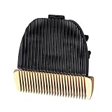 EPIGEIST プロフェッショナル用歯セラミックカッターヘッド ヘアクリッパー用 耐久性バリカン替刃 美容師 家兼用 ゴールデンブラック