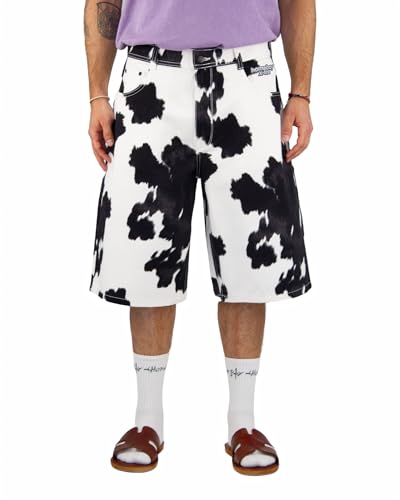 Short Homeboy x-tra Cow Boy noir blanc taille 36 baggy skate streetwear vintage unisexe