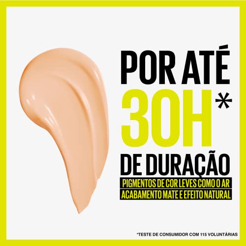 Maybelline NY Base Alta Cobertura Super Stay Active Wear Resistente ao Suor Alta Duração até 30h na