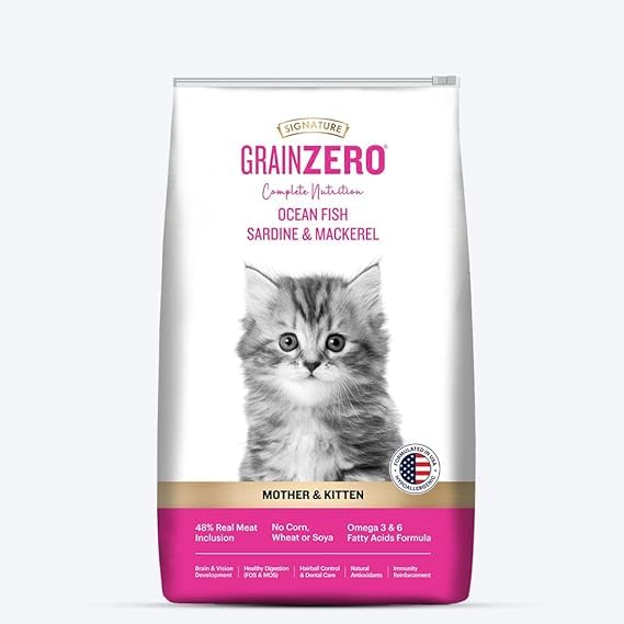 Grain Zero Signature Ocean Fish Sardine & Mackerel Mother & Kitten Dry Food - 7 kg (B0D6GBJWGB) Amazon Price History, Amazon Price Tracker