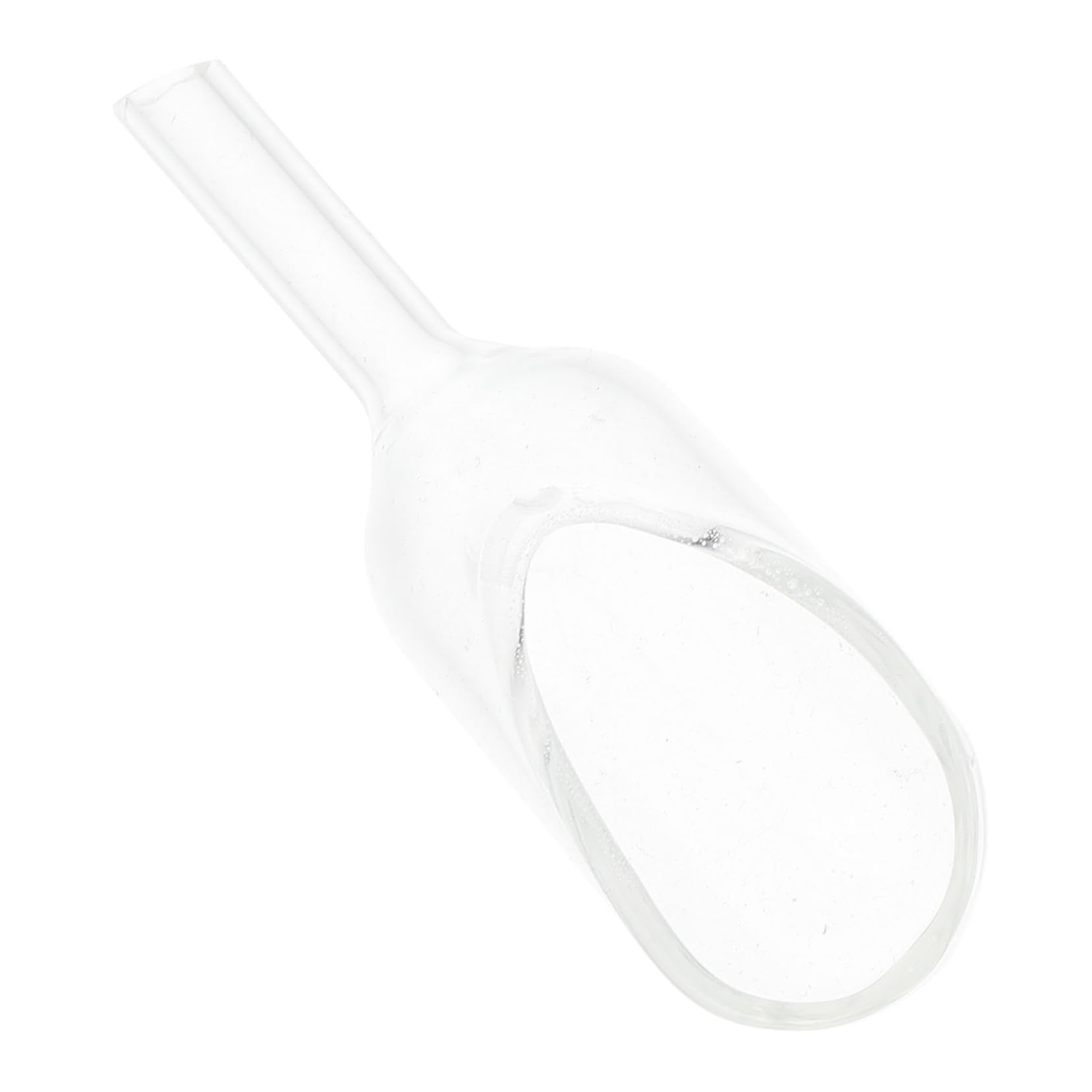 HOMOCONO 3pcs Glass Weighing Spoon for Lab Home Use Accurate Glass Scoop Easy to Read Scale for Weighing Chemicals Samples Ingredients