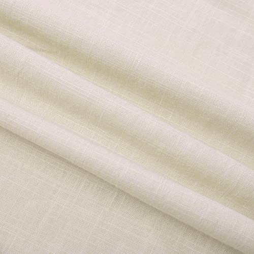 Elogoog Calça feminina de linho plus size capri com cordão elástico de cintura alta para ioga calças