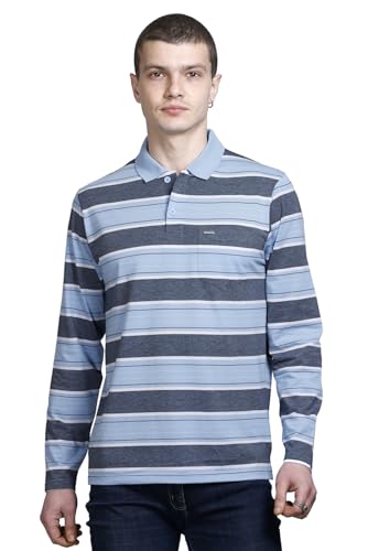 Image of Full Sleeve Polo T Shirt for Men Cotton with Pocket and Collar - Regular Fit Tshirt