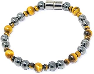 HIGHPOWER Magnetic Hematite/Tiger’s Eye Bracelet for Natural Pain Relief and Weight Loss