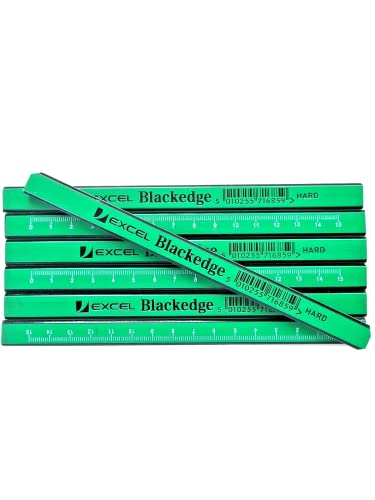 Image of 2xBlackedge Carpenters Pencils - Hard, Box of 12