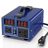 CELYYPU 500 watt Voltage Conversion Transformer Heavy-Duty Step-up/Step-Down AC 110V/120V/220V/240V Power Conversion, with resettable Circuit Breaker Protection, with US Power Cord, LCD Display