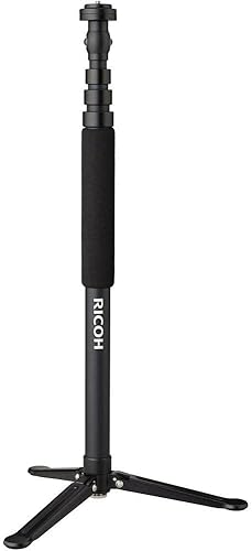Ricoh Theta Stand TD-1 soporte de monopié compacto, estable y versátil que es compatible con todos los modelos Theta. (910821) negro