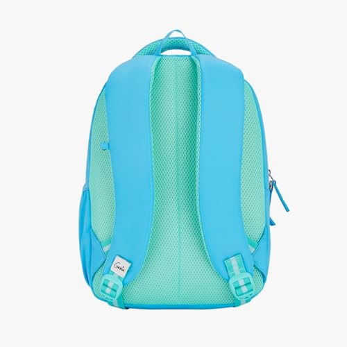 Image of Genie Backpack for Girls Laptop Sleeve, Three Compartments and Organiser with Padded Shoulders |Best for Books,Stationery,Lunch Box & Essentials