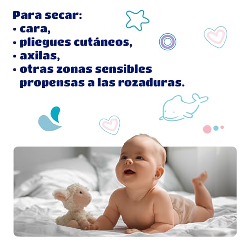Miniatura 9 de Kindii Pure Gasas Bebé 1x60 Piezas 100 Algodón, Limpieza Facial, Cambios De Pañal Delicadas Para Pieles Sensibles, No Se Deshilachan 60 Piezas