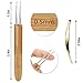 5 Pcs Dreadlocks Tool Set Includes 3 Pcs Dreadlocks Crochet 1 Hook 2 Hooks 3 Hooks Hair Weaving Needle Crochet, 2 Pcs Crochet Hair Tools Interlocking Dreadlock Needle Accessories for Braid Craft