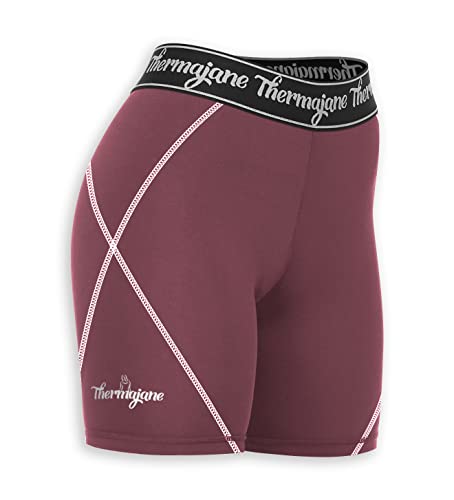 Thermajane Compression Shorts For Women Athletic Spandex Volleyball Shorts Women (Xx-Small, Wine) #TOP24