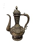  LAOJUNLU Un solido rame e argento dorato otto perla brocca bronzo antico capolavoro collezione di solitario cinese stile tradizionale gioielli