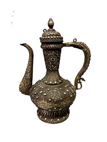  LAOJUNLU Un solido rame e argento dorato otto perla brocca bronzo antico capolavoro collezione di solitario cinese stile tradizionale gioielli