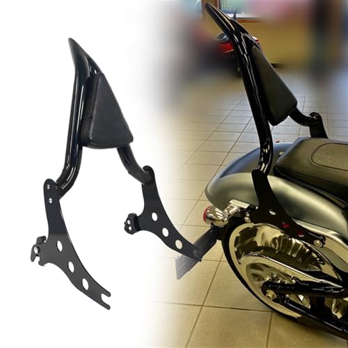 Sissy bar noir haut de gamme avec coussin de dossier passager Fat Boy FLSTF 07-17