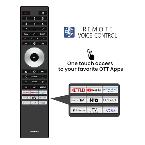 Image of TOSHIBA 164 cm (65 Inches) 4K Ultra HD Smart Mini LED QLED TV | 165Hz Game Mode, Dolby Atmos | ZR 2.1.2 CH, 77W Speakers with Sub Woofer | HDR10+ | REGZA Engine ZRi | VIDAA OS | 65Z770RP (Black)