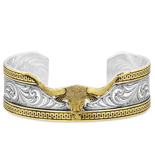 Montana Silversmiths Made in the USA Western Lifestyle Women's Bracelet (Carved Longhorn)