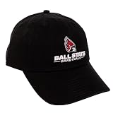 Desert Cactus Ball State University Baseball Hat BSU Cardinals Brimmed Embroidered Cap Adjustable Cloth Strap Adult (Style A)