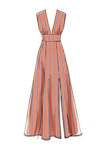 Mccall's Patterns M7802E5 Mccall's Women's Open Neckline Dress Sewing Patterns, Sizes 14-22, 14-16-18-20-22, White #TOP7