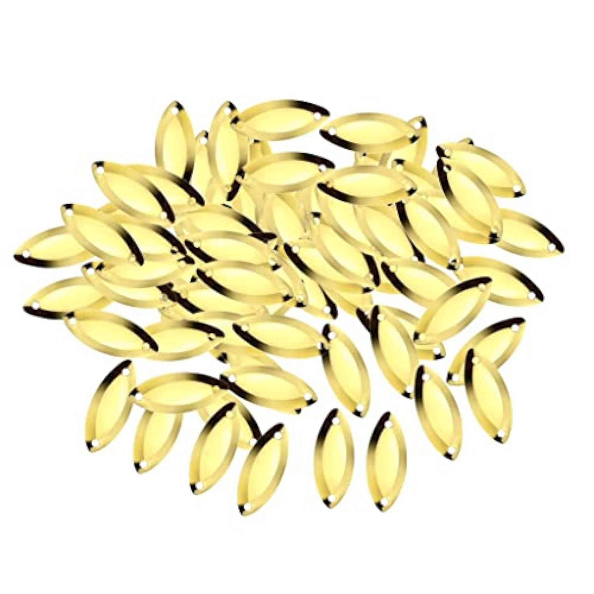 100Pcs Fly Fishing Spoons Lure Hard Sequins Baits