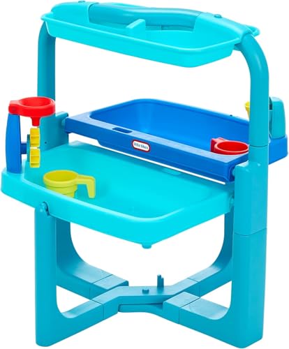 Image of Little Tikes Easy Store Outdoor Folding Water Play Table with Accessories for Kids, Children, Boys & Girls 3+ Years, Mutlicolor, 660429C3