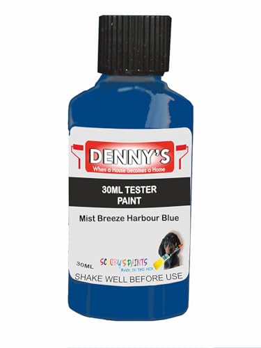 Premium Interior Wall & Ceiling Emulsion Paint – Mist Breeze Harbour Blue – Rich Matt Finish, Durable & Washable, Low Odour, Ideal for Living Rooms, Bedrooms & Hallways (30ML Tester Bottle)