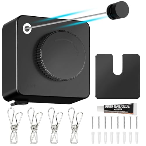 La mejor selección de secadora de ropa lg - solo los mejores. 44 GALASALA Tendedero Retractil Pared, Tendedero Retractil para Ropa con 4 Pinzas para Ropa, Tendederos Retractiles Exterior Interiores, 4.68 M Ajustable, Capacidad de 20 KG, Fácil...