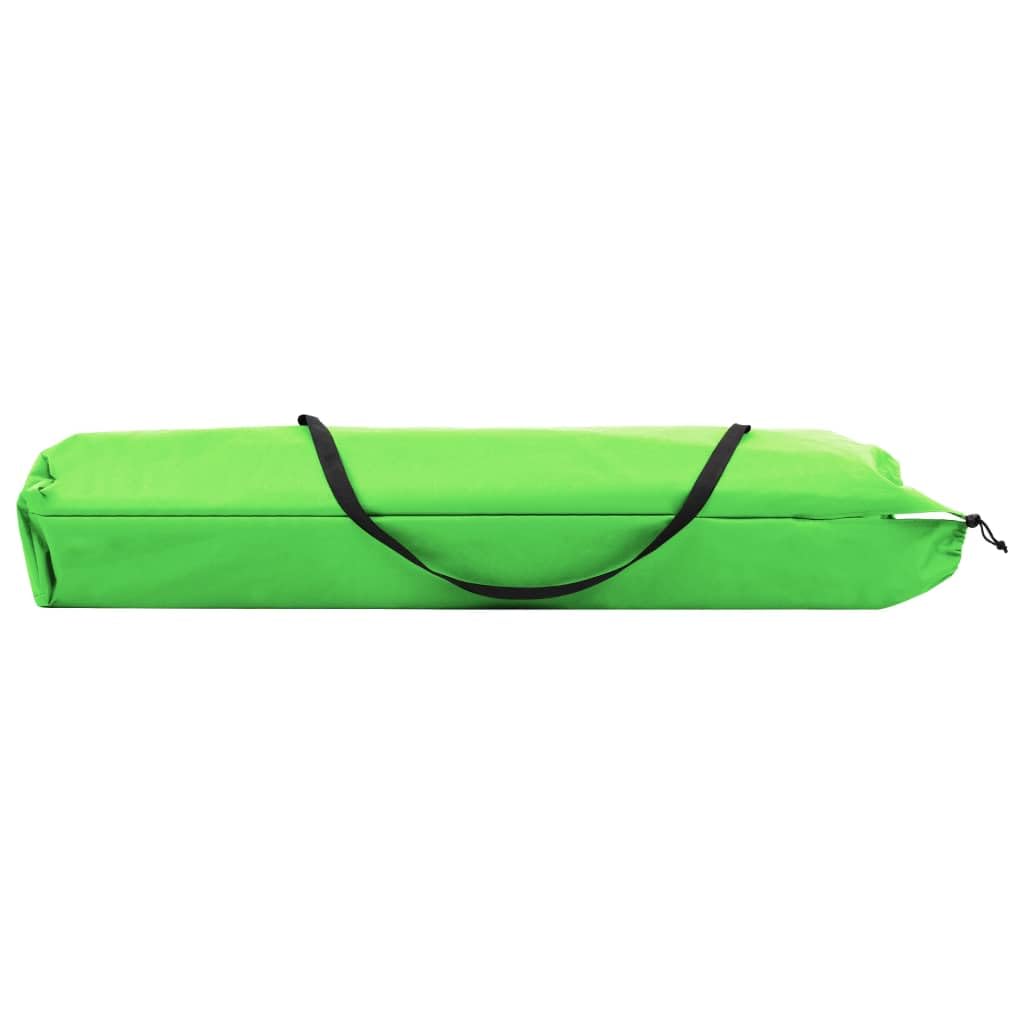 Chaise longue pliable 2 places vert acier 240kg Camping lit de camp double extérieur robuste pliant transportable avec cadre acier antirouille et tissu polyester 600D jardin plage randonnée
