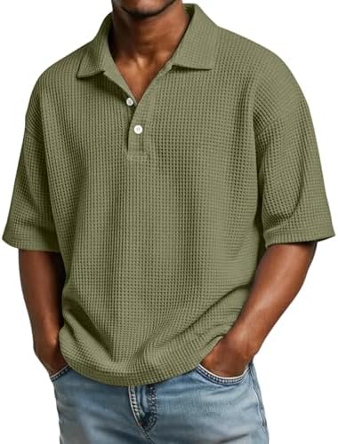Polo Hombre Manga Corta Trabajo Deportivo Fincut Casual Polos par...