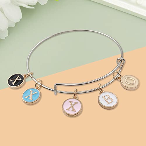 Letters Charms - 26 Pcs Alphabet Character Diy Pendants For Earrings Bracelets Necklaces Supplies Mixed Grapheme Alloy Enamel Jewelry Making Charms Beads For Women Decorations For Crafting Finding (Pink) #TOP6