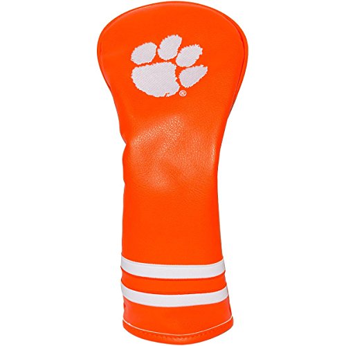 Team Golf NCAA Clemson Tigers Vintage Fairway Head Cover Vintage Fairway Golf Club Headcover, Form Fitting Design, Retro Design & Superb Embroidery