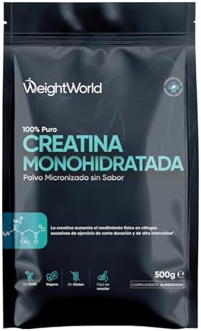 Creatina Monohidratada en Polvo 500g - Cuchara Incluida, Pura de ...