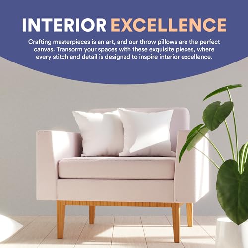 Continental-Bedding-Microfiber-Decorative-Throw-Pillow-Insert-18×18-White Continental Bedding Microfiber Decorative Throw Pillow Insert 18×18 White